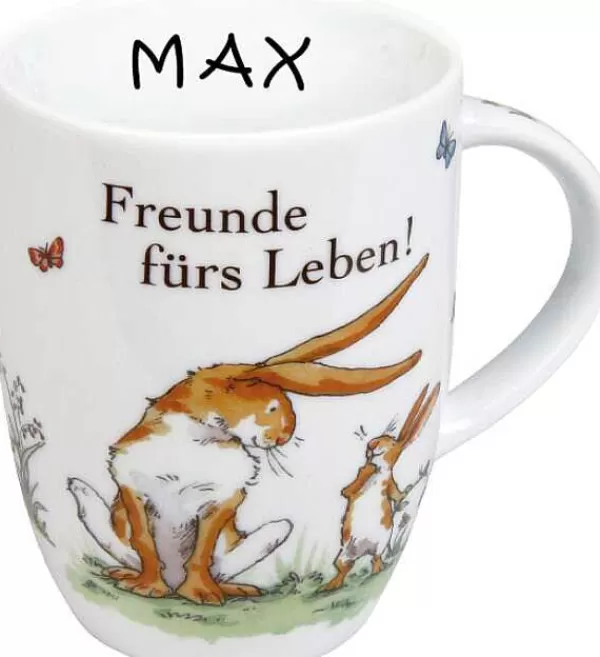 Könitz Porzellan Tassen mit Namen<Personalisierte Tasse Freunde fürs Leben